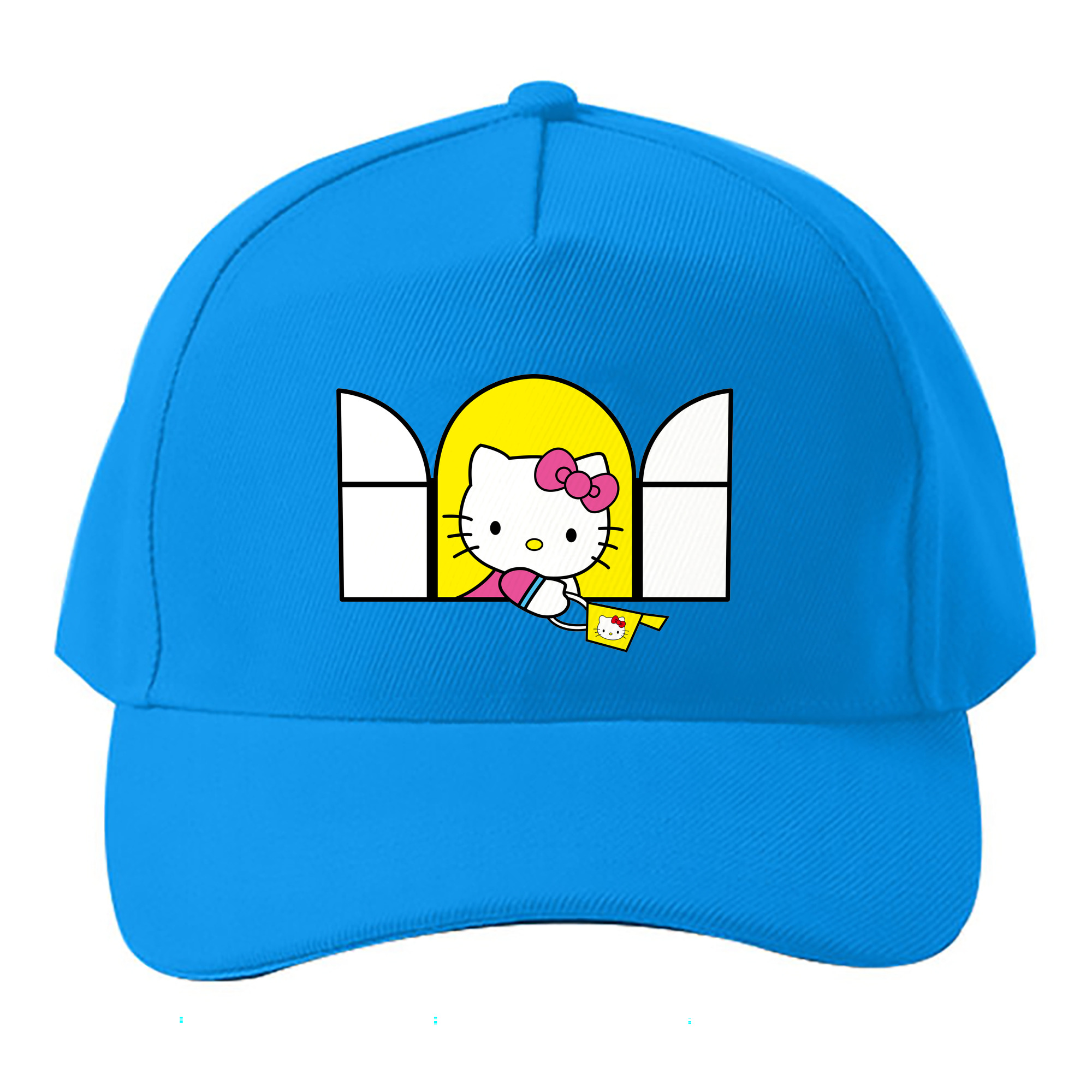 （画像用） Hello Kitty ハローキティ ベースボールキャップ 綿100％ 男女兼用 帽子 スポーツ
